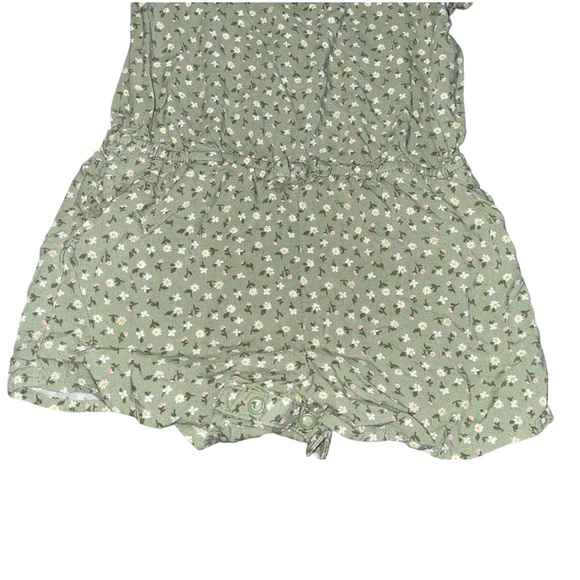 Cat&Jack•Green Floral Romper - Picture 7 of 11
